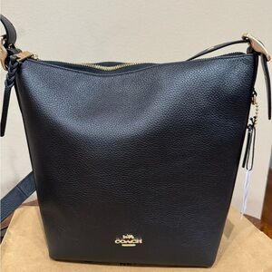 Coach Black Leather Women's Bag